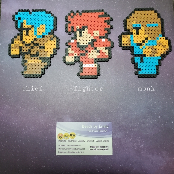 Final Fantasy Magnets -Pixel Art -Nerdy Home Decor - Picture 3 of 10